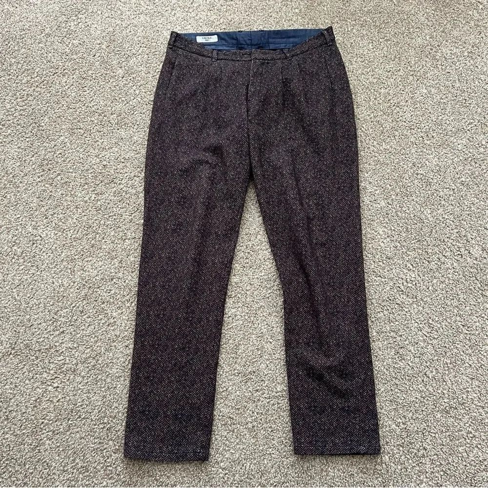 Circolo 1901 Herringbone tweed trousers men's EU 50